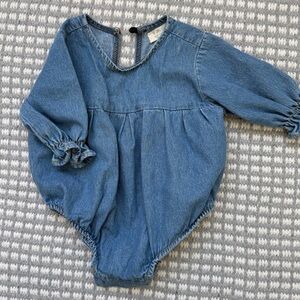 Blue Denim Kids Bodysuit